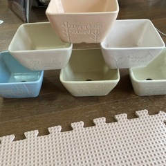 【決まりました】陶器の植木鉢6コセット