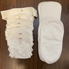 【未使用】布おむつカバーと成形おむつセット