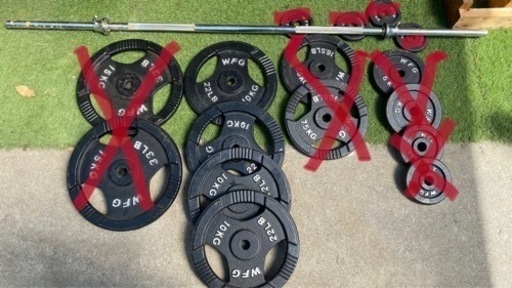 早い者勝ちWFGバーベル ベンチプレス ダンベル トレーニング 40kg