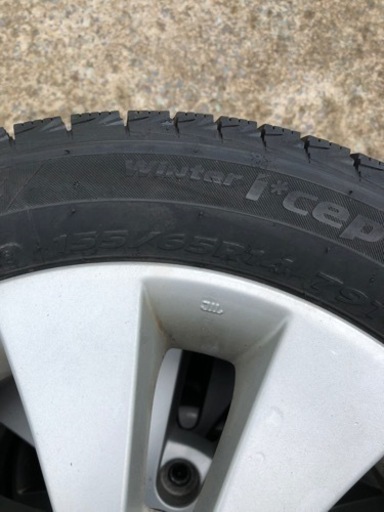 ワゴンR純正　スタットレス付きアルミホイール４本セット