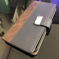 iPhone12用 カード収納付きレザーケース スマホケース 手...