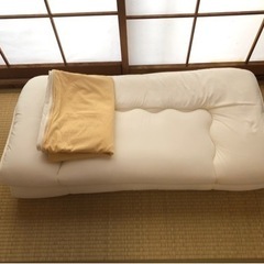 【譲渡済】無料 敷布団 シングル(シミ有) カバー セット