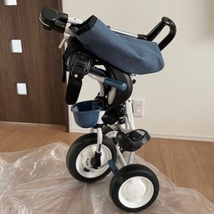 コンポフィット2 三輪車 デニムグレー ides アイデス コンポフィット2 デニムグレー 折りたたみ 手押し