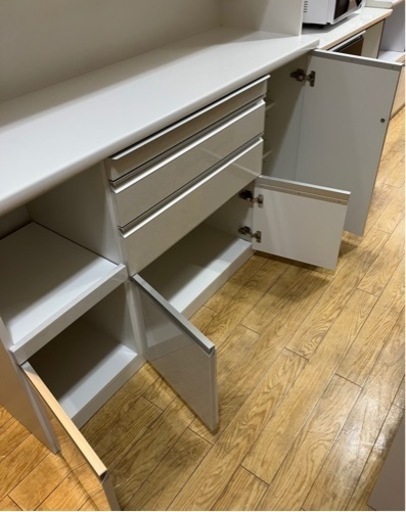 ⭐️人気⭐️松田家具 2面レンジボード ハイカウンター ハイグロス