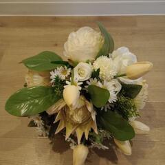 結婚式 ブーケ 造花の画像