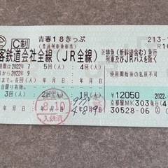青春18切符　3回分