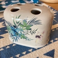 【終了しました】フレンチブルドッグ柄歯ブラシ立ての画像