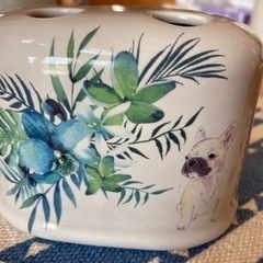 【終了しました】フレンチブルドッグ柄歯ブラシ立ての画像