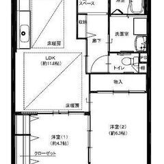 ★吹田市青山台 マンション★ＯＰＨ北千里青山台(2階)★問合せ番号:koh19832941★賃料90900円★2LDK★54.74㎡★阪急千里線 北千里駅★ - 吹田市
