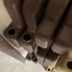 ベビーサークル　扉付き　ベージュ　ブラウンの画像