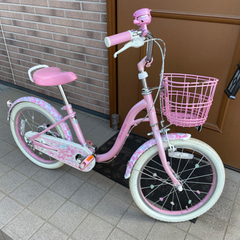シライ様様　 受付修了‼️ 子供自転車　リボン柄　メゾピアノ×あさひ