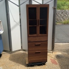 食器棚　ユーアイ　国産　サイレントレール　ウォールナット　ブラウン 食器棚 ユーアイ 国産 サイレントレール ウォールナット ブラウン 食器