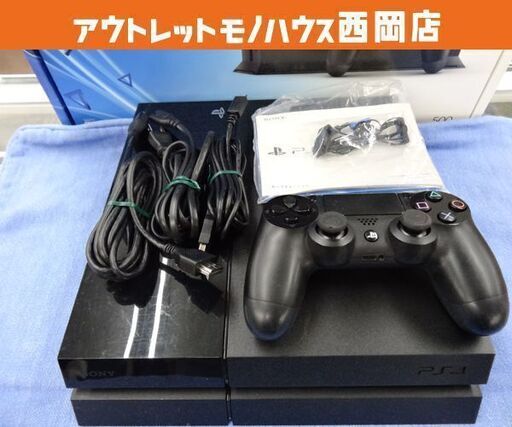 PS4 CUH-1100A 500GB ジェットブラック 本体 コントローラー 動作確認済み 初期化済み プレステ4 西岡店