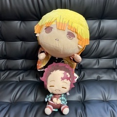 【配送OK】ぬいぐるみ　鬼滅の刃　ミニ炭治郎&寝そべり善逸セット