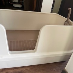 お値下げ済！猫用システムトイレ　かなり大きめサイズの画像