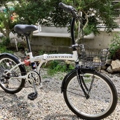 373、【良品】折りたたみ自転車20インチ(マスタング)