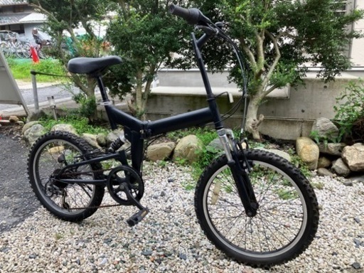 370、折りたたみ自転車20インチ（マッドブラック）