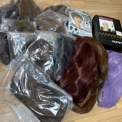 かつらウィッグ13個+付属品大量コスプレ