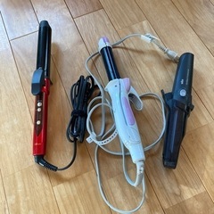 ヘアアイロン、コテ3本