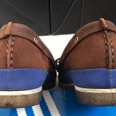 中古　BUTTERO　レザー　デッキシューズ　茶　42　27.5　定価32000の画像