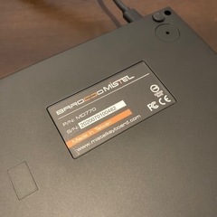 英語配列 分離型 メカニカルキーボードの画像