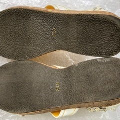 23cmエナメルサンダル　usedの画像