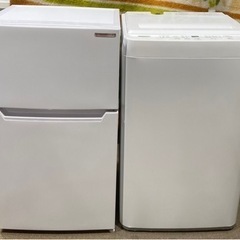 ヤマダ電機 冷蔵庫・洗濯機セット 20年製-セミダブルベッド セパレート