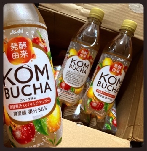 ご購入者様決定꒰Asahi꒱KOMBUCHA甘み控えめ 炭酸 ドリンク 23本 コン·ブチャ