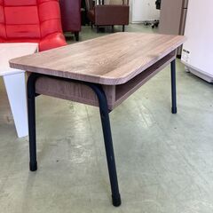 【お取引中】アイリスオーヤマ センターテーブル アイアンウッド アッシュブラウン★3672★の画像