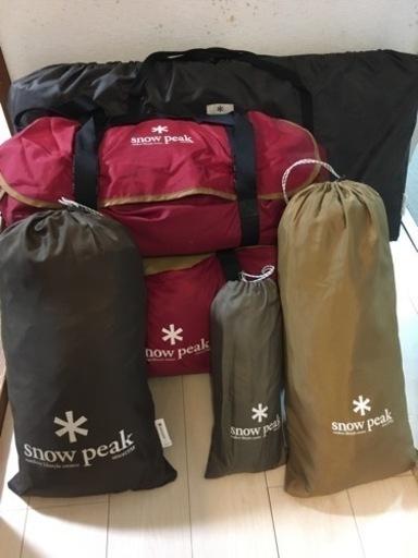 ② スノーピーク snow peak リビングシェルシールド ランドブリーズ6 ト連結用ンネル 諸々 24万分