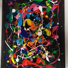 飾る用の木製アートの画像