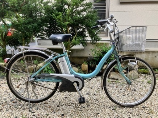 376、【バッテリー2個】電動アシスト自転車ブリヂストンアシスタ24インチ