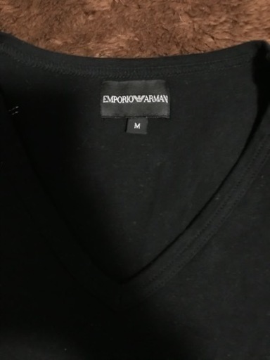 ②EMPORIO ARMANI ストレッチＴシャツ ブラック(黒) Mサイズ