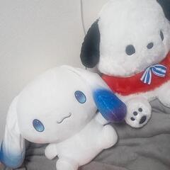 サンリオキャラクターズ(シナモロール・ポチャッコ)デカぬいぐるみ