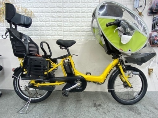 格安　大容量バッテリー　ブリヂストン製　子供乗せ電動自転車3人乗り