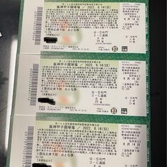 ８月14日　第104回全国高等学校野球選手権大会３枚