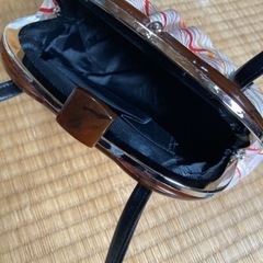 着物用草履とバッグのセット　オレンジ系の画像