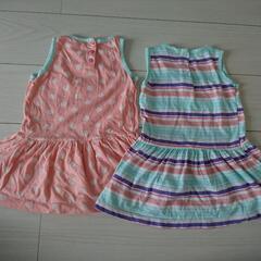 US POLO ポロ チュニック ワンピ 2歳くらい 双子ちゃんでも キッズ服2枚 女の子 洗濯済 の画像