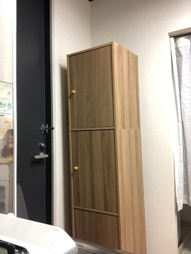 ※新品！未使用！カラーボックス 扉付き　6段　3ドア　オーク