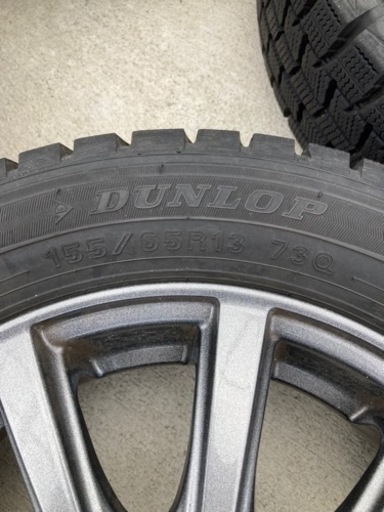 スタッドレスタイヤ&アルミホイール　155/65R13