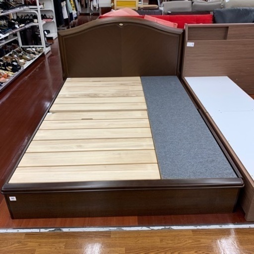 simmons ダブルベッド　ブラウン