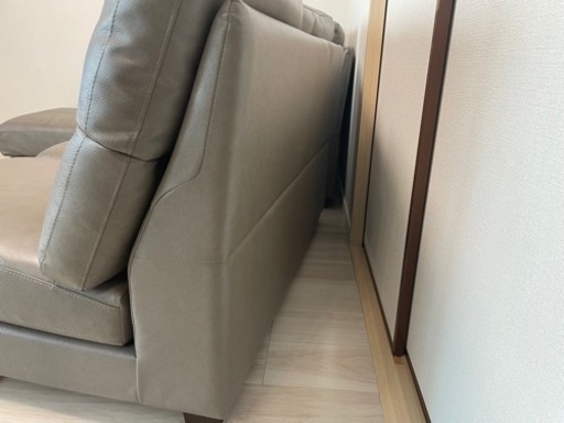 カウチソファ　コーナーソファ　グレージュ