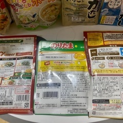 麺類と調味料系(油と蟹缶付)　9点の画像