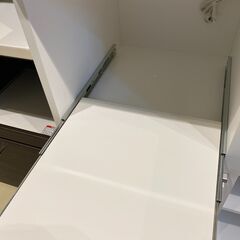 宇都宮でオシャレな家具を探すなら『オトワリバース！』ミドルレンジボード ニトリ ホワイト 収納棚 食器棚 キッチン収納 中古品
