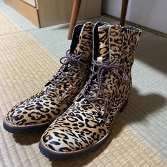 RAUDI レオパード　ハラコ　ブーツ　お値下げしましたの画像