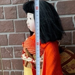 ◎お値下げしました‼️ 古い 市松人形 女の子 ガラスケース付  日本人形古作着物正絹和服旧家蔵出しうぶだし縁起物民芸品伝統工芸古玩具コレクター所蔵品 の画像