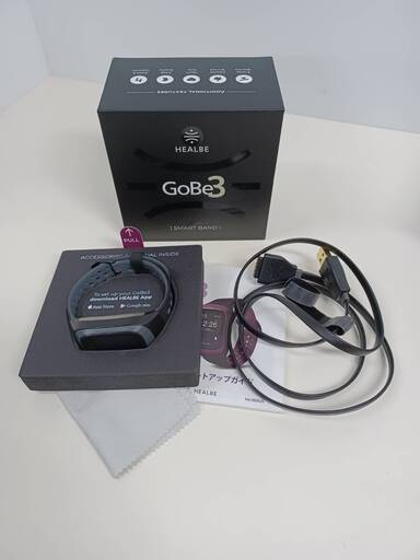 HEALBE GoBe3 スマートバンド ウォッチ/ブラックグレー