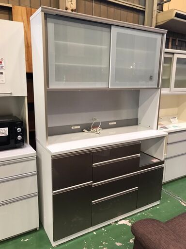 【愛品館八千代店】未使用品　高橋木工所　スライド扉キッチンボード　パリッシュ140