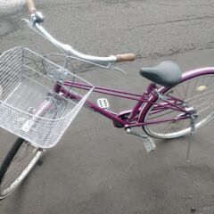 27インチ ? 中古 自転車 6980円  ⛓チェーン新品? 鍵新品！ ?ライト付 安心の新規防犯登録料コミ 442