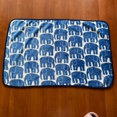 フリース　膝掛け　ストール　象
